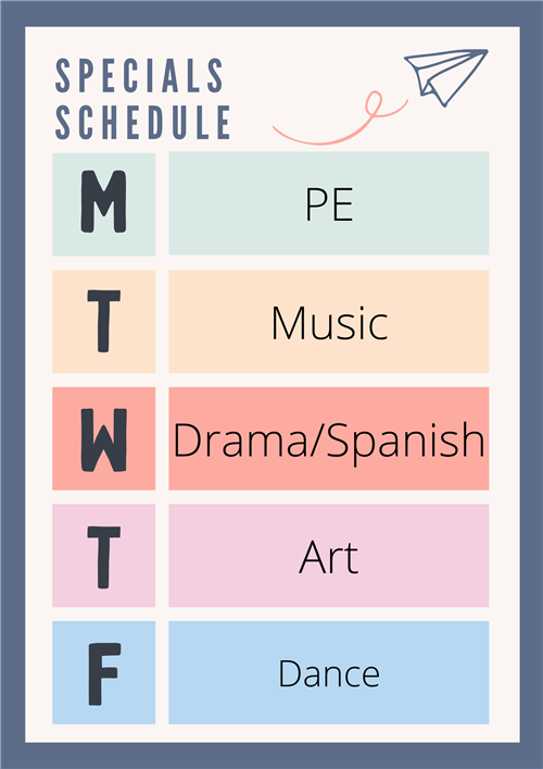 Connections Schedule